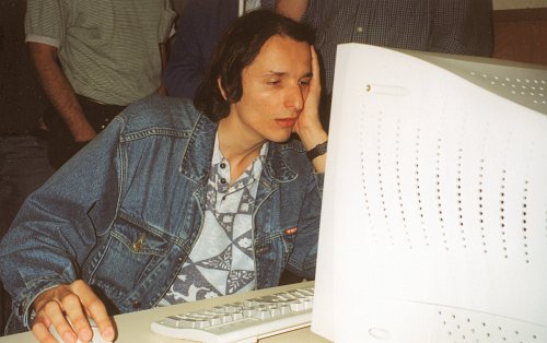 FM Igor Solomunovic am Computer