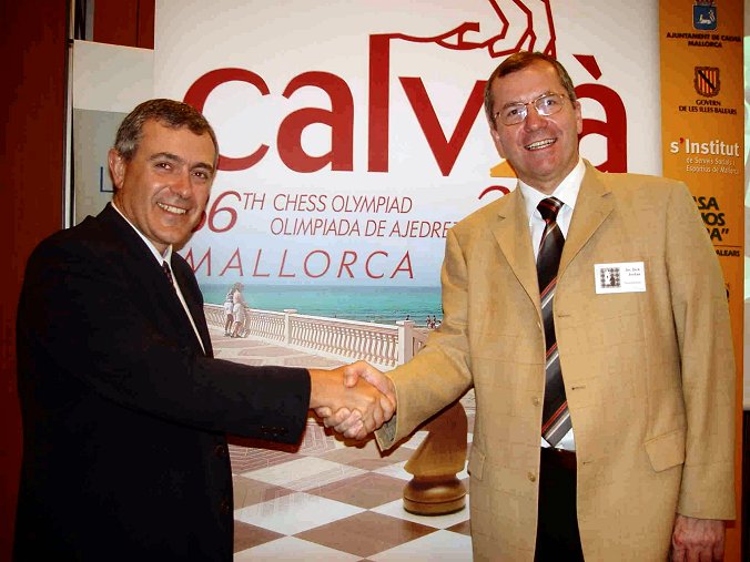 Schacholympiade 2004: Antonio Rami Alos, Dirk Jordan