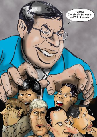 Schach-Karikatur Vishy Anand