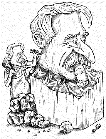 Karikatur Emanuel Lasker